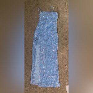 Hello Molly Blue Sequin dress